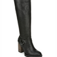 Bota feminina Harley de cano alto Carlos By Carlo Santana, preta, tamanho 5 M
