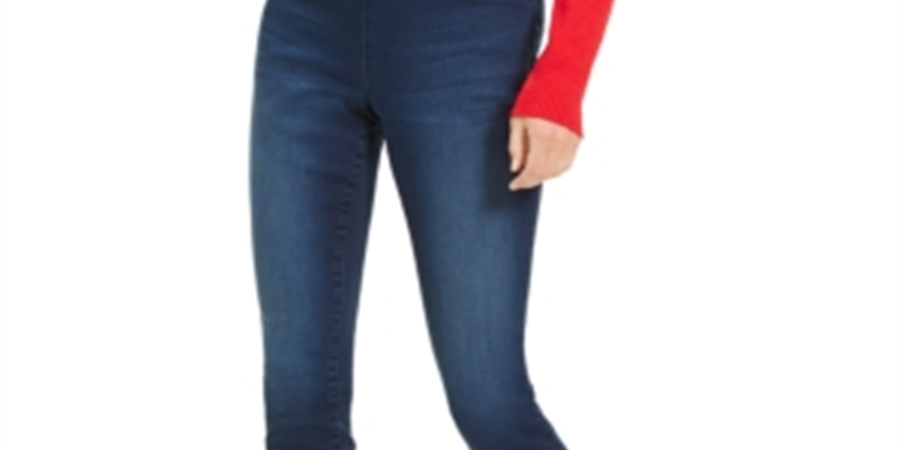 Calças jegging jeans femininas da INC International Concepts, azul, tamanho 6