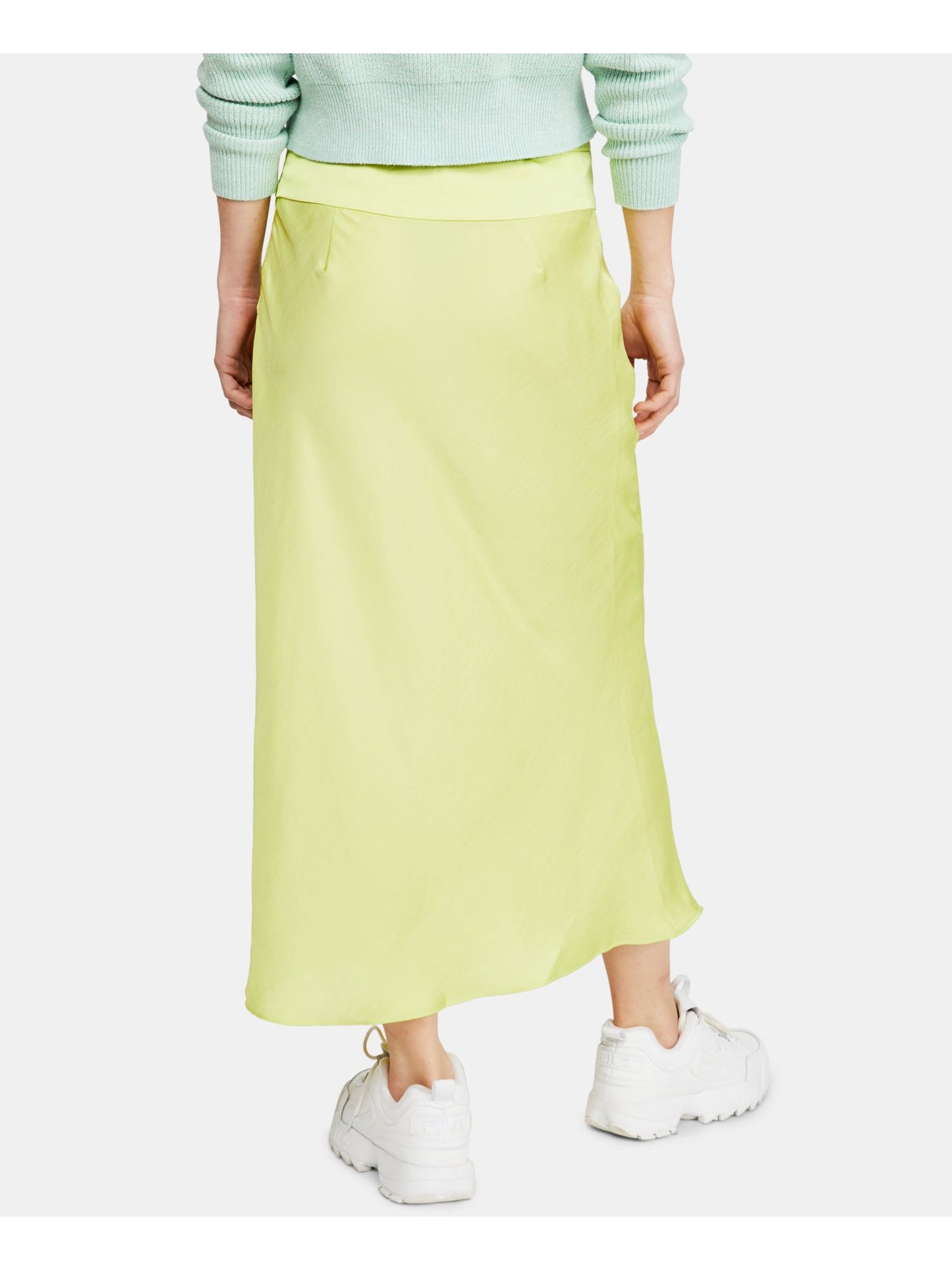 Saia Normani Bias Feminina Free People Verde Tamanho 10