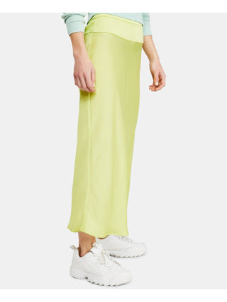 Saia Normani Bias Feminina Free People Verde Tamanho 10