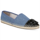 Sapatilhas de balé femininas Circus by Sam Edelman Metallic Loretta Espadrille, tamanho 7 M, azul
