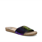 Sandálias femininas Fergalicious By Fergie com lantejoulas holográficas Miranda, pretas, tamanho 6 M