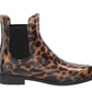 Botas de chuva Lauren Ralph Lauren Tally III com estampa de jaguatirica - pretas, tamanho 5 B