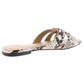 Sandálias femininas casuais INC International Concepts Gargip Open Toe, pretas e rosa, tamanho 5 M