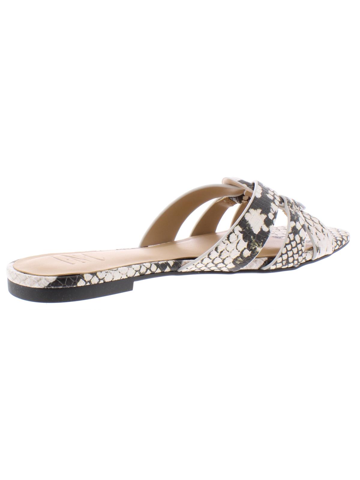 Sandálias femininas casuais INC International Concepts Gargip Open Toe, pretas e rosa, tamanho 5 M