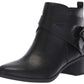 Sandálias femininas Anne Klein Javen Fabric com bico fechado, casuais, pretas, tamanho 10 M
