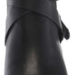 Sandálias femininas Anne Klein Javen Fabric com bico fechado, casuais, pretas, tamanho 10 M