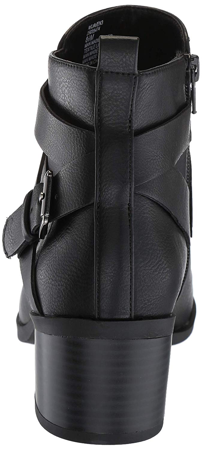 Sandálias femininas Anne Klein Javen Fabric com bico fechado, casuais, pretas, tamanho 10 M