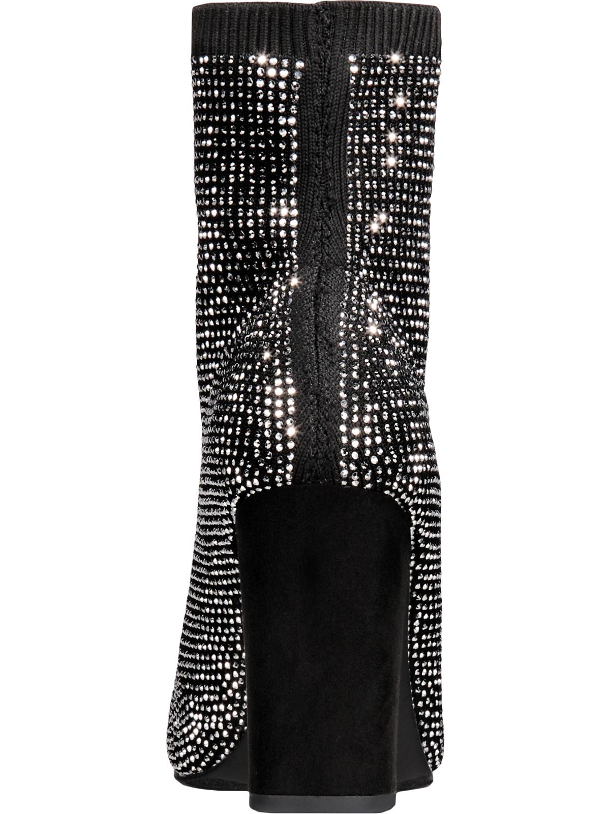 Material Girl Bota feminina Mbaybe com salto alto e salto alto, preta, tamanho 8 M