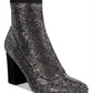 Material Girl Bota feminina Mbaybe com salto alto e salto alto, preta, tamanho 8 M