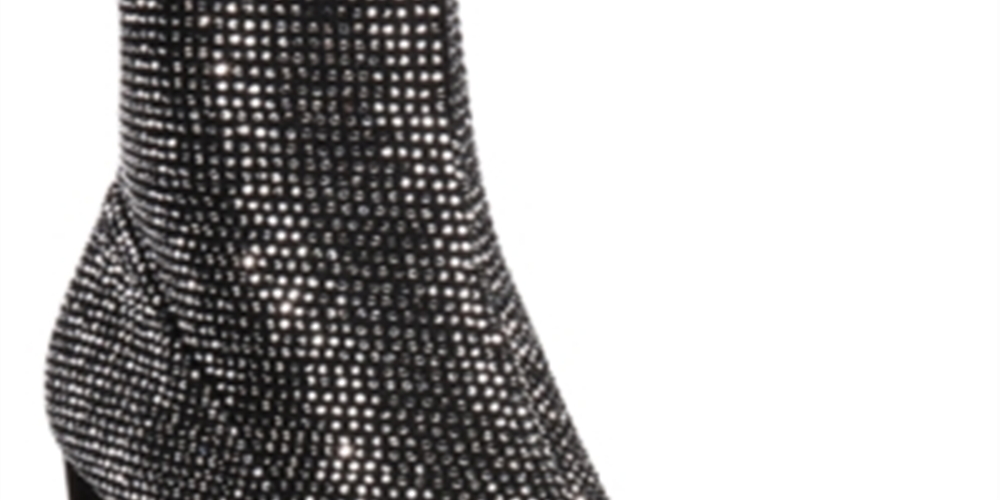 Material Girl Bota feminina Mbaybe com salto alto e salto alto, preta, tamanho 8 M