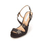 Sandálias femininas INC International Concepts Renita Fabric Open Toe Slingback para ocasiões especiais, pretas, tamanho 9,5M