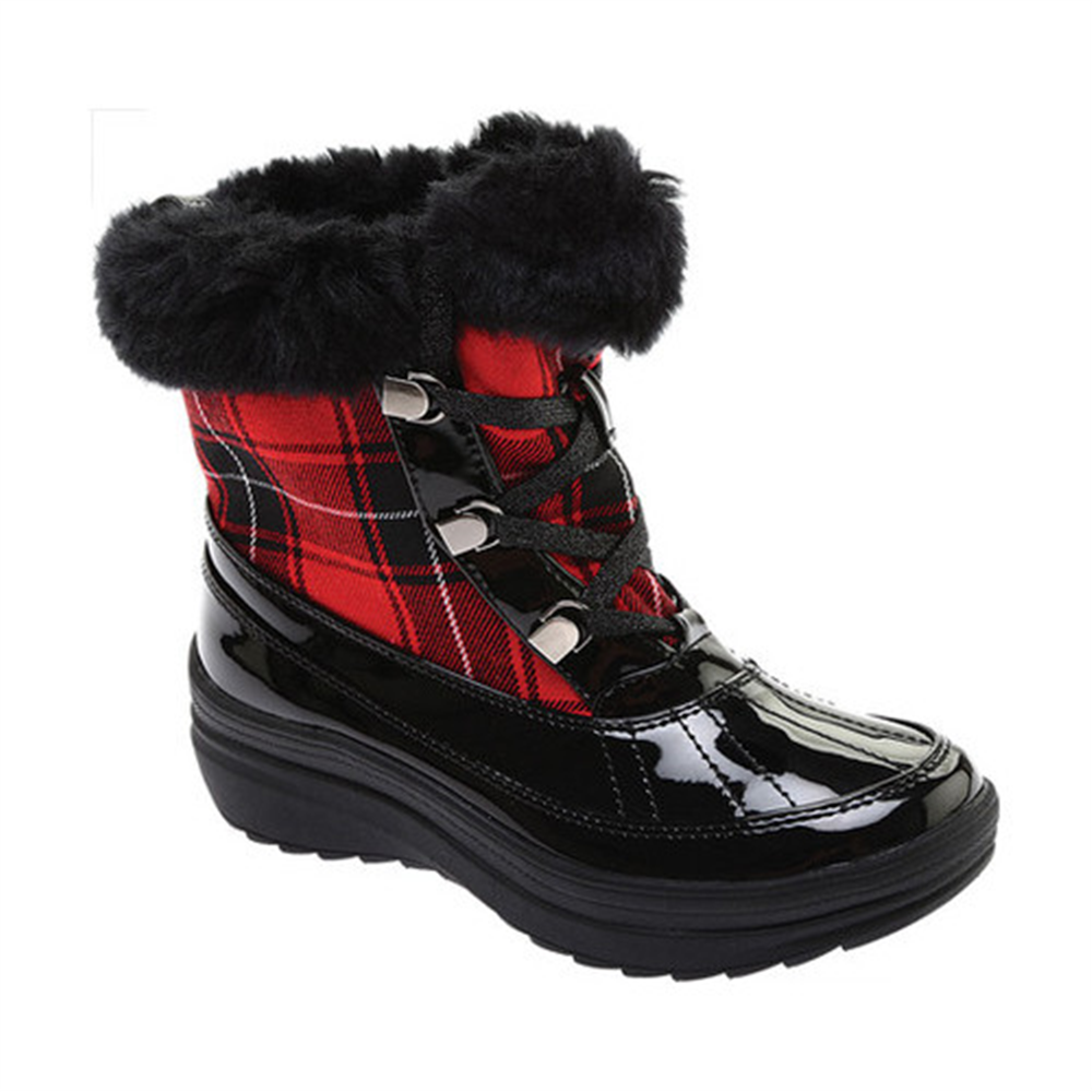Anne Klein Bota Feminina Gayla Duck Vermelha Tamanho -6,5 M
