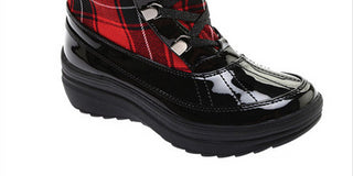 Anne Klein Bota Feminina Gayla Duck Vermelha Tamanho -6,5 M