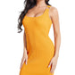 Vestido curto sem mangas Guss feminino laranja tamanho médio