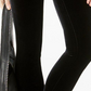 Calça skinny de veludo feminina INC Petite preta tamanho 0 P