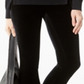 Calça skinny de veludo feminina INC Petite preta tamanho 0 P
