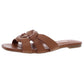 Sandálias femininas INC International Concepts Gargi Knot Front Slide, marrom, tamanho 8 M