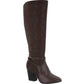 Botas altas femininas Easy Street Premium marrom tamanho 6 M