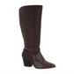 Botas altas femininas Easy Street Premium marrom tamanho 6 M