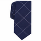 Gravata fina Ferrell Grid masculina original Penguin azul marinho tamanho único