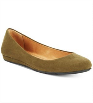 Sapatos American Rag Ellie Flats Femininos Verdes Tamanho 7 W