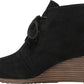 Botas femininas Dakota Wedge Dr. Scholl's, pretas, tamanho 9 W
