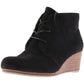 Botas femininas Dakota Wedge Dr. Scholl's, pretas, tamanho 9 W