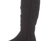 Botas femininas estilo &amp; co Kelimae bico redondo até o joelho, tamanho 5,5 M, cinza