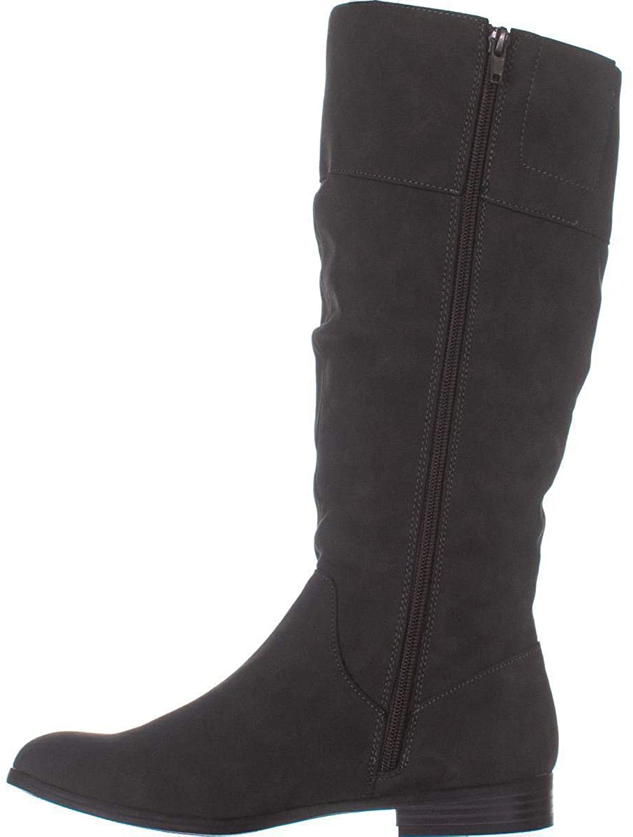 Botas femininas estilo &amp; co Kelimae bico redondo até o joelho, tamanho 5,5 M, cinza