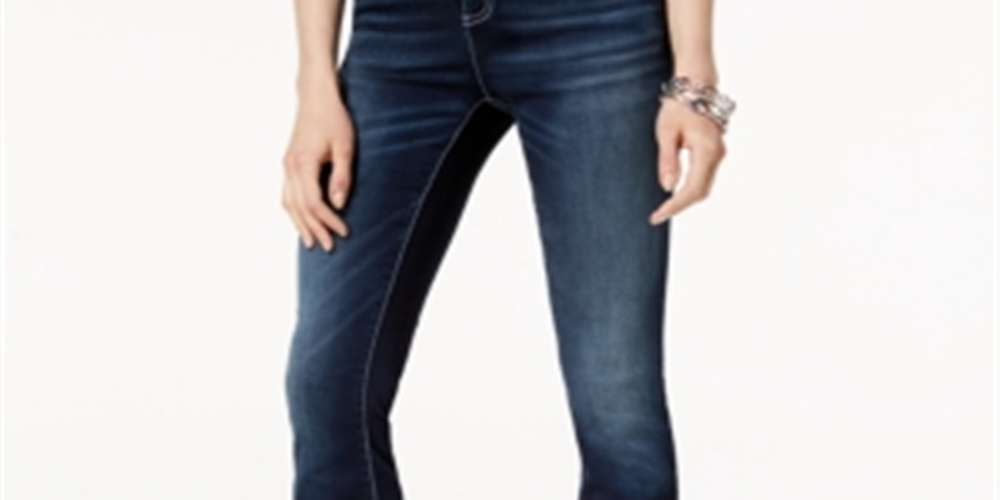 Calça jeans feminina Petite Bootcut da INC International Concepts, azul, tamanho 6 P