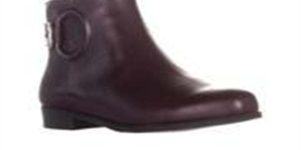 Bota feminina Alfani Avvial com zíper, marrom, tamanho 5,5 M