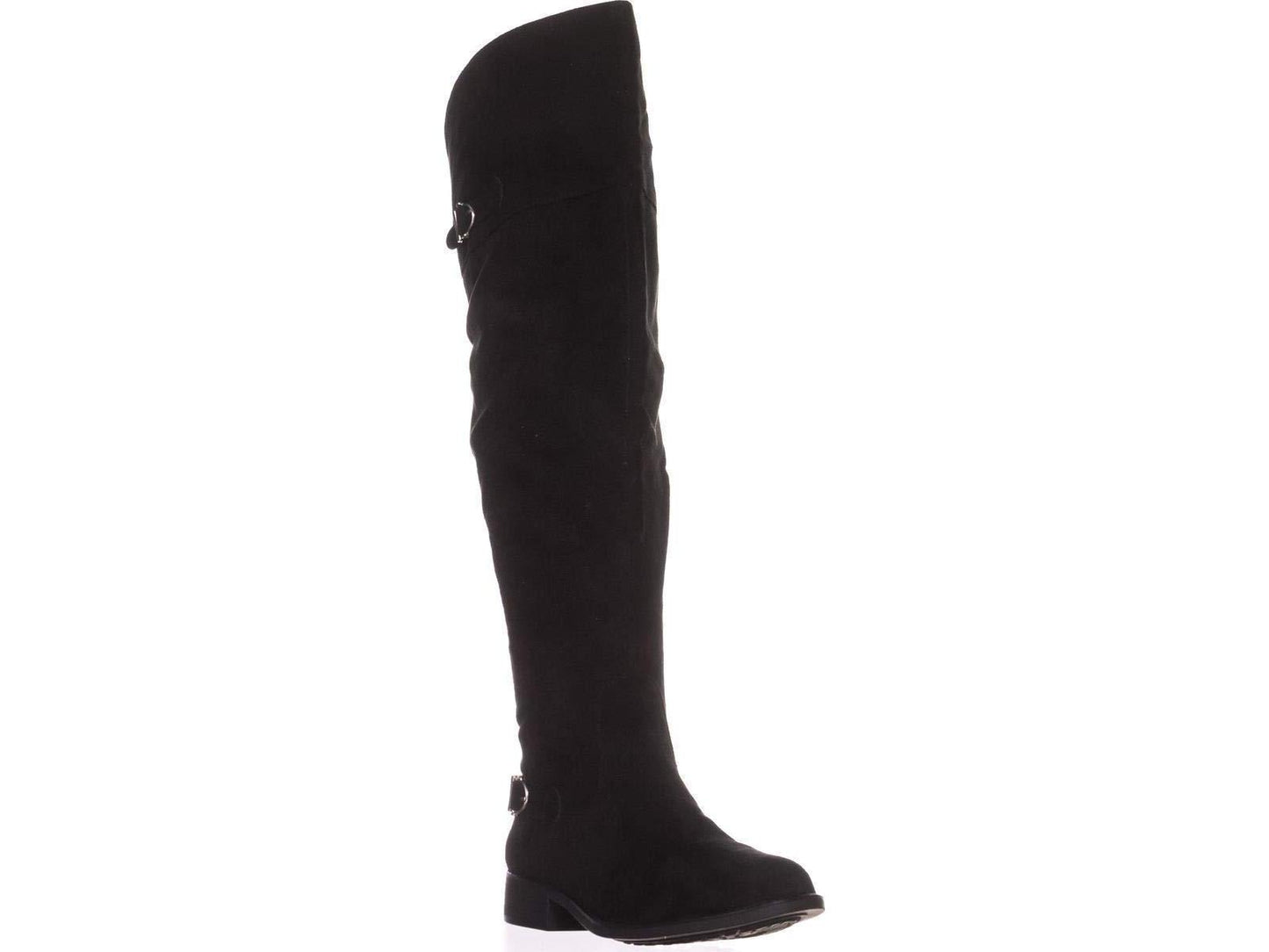 Botas femininas American Rag Adarra com bico fechado e cano alto, tamanho 8,5M, pretas