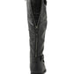 Botas de montaria femininas XOXO Maxfield Wide F Tall, pretas, tamanho 5,5