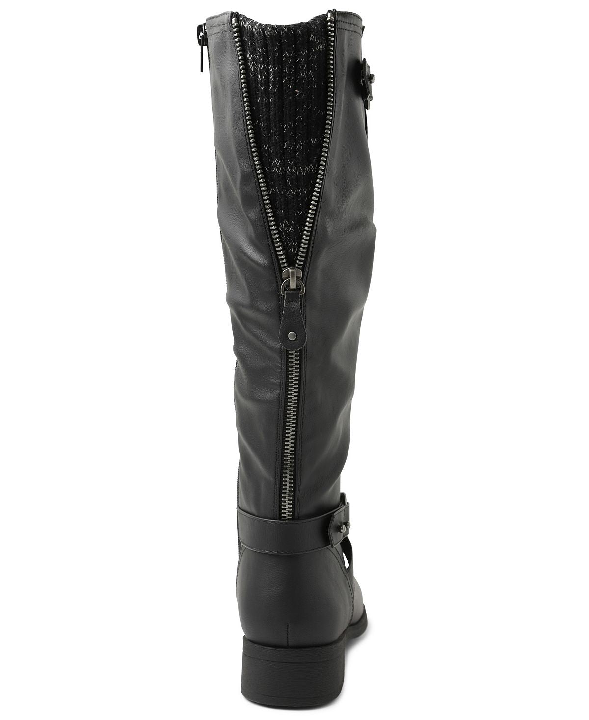 Botas de montaria femininas XOXO Maxfield Wide F Tall, pretas, tamanho 5,5