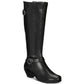 Karen Scott Botas femininas Ulee de bico fechado até o joelho, pretas, tamanho 5,5 m