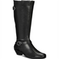 Karen Scott Botas femininas Ulee de bico fechado até o joelho, pretas, tamanho 5,5 m