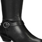 Karen Scott Botas femininas Ulee de bico fechado até o joelho, pretas, tamanho 5,5 m