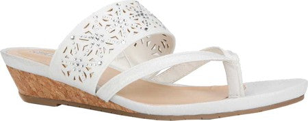 Sandália Kenneth Cole Reaction Great Chime feminina, branca, tamanho 9,5 m