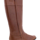 Botas de montaria altas de couro Bernadine femininas Ralph Lauren, marrom, tamanho 8,5 B
