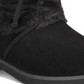 Botas femininas estilo &amp; co Zijune para clima frio, pretas, tamanho 5 M