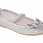 Tênis Carter's Girl's Slip on com velcro e bico redondo, cinza, tamanho 12