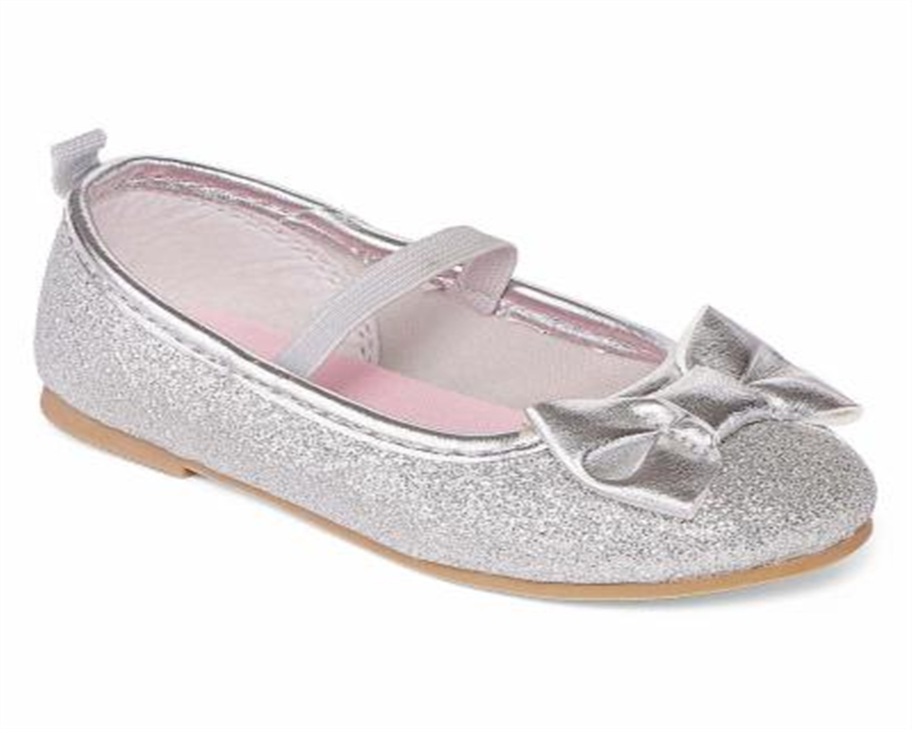 Tênis Carter's Girl's Slip on com velcro e bico redondo, cinza, tamanho 12