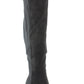 Botas de cano alto femininas Zigi Soho HEIDE de camurça sintética, pretas, tamanho 8,5 M