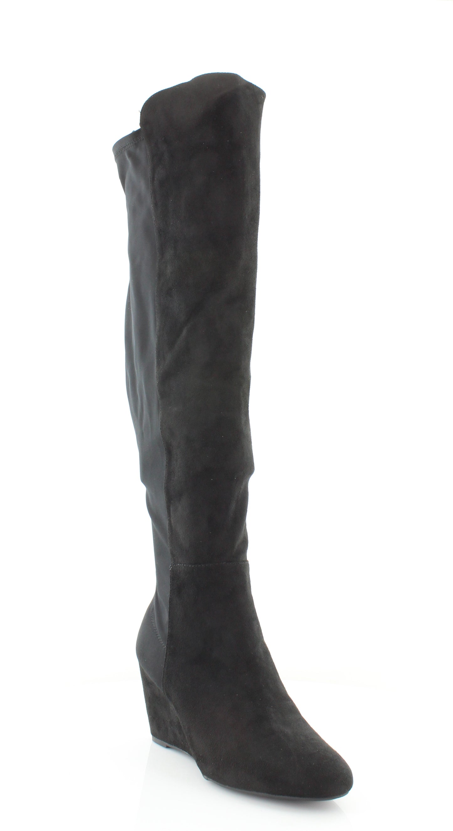 Botas de cano alto femininas Zigi Soho HEIDE de camurça sintética, pretas, tamanho 8,5 M