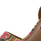 Sapatos femininos Nine West Jeranna Mixed Media com tira no tornozelo, alpargatas, azul, tamanho 9 M