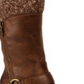 Botas femininas Bare Traps com bico redondo e salto bloco, tamanho 8,5 M, marrom