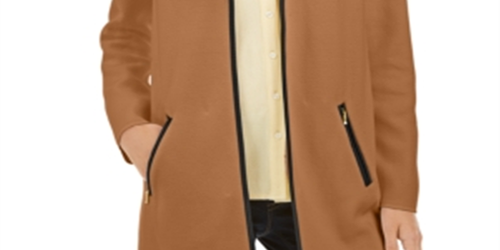 Cardigan feminino Charter Club Milano de algodão com frente aberta, marrom, tamanho pequeno