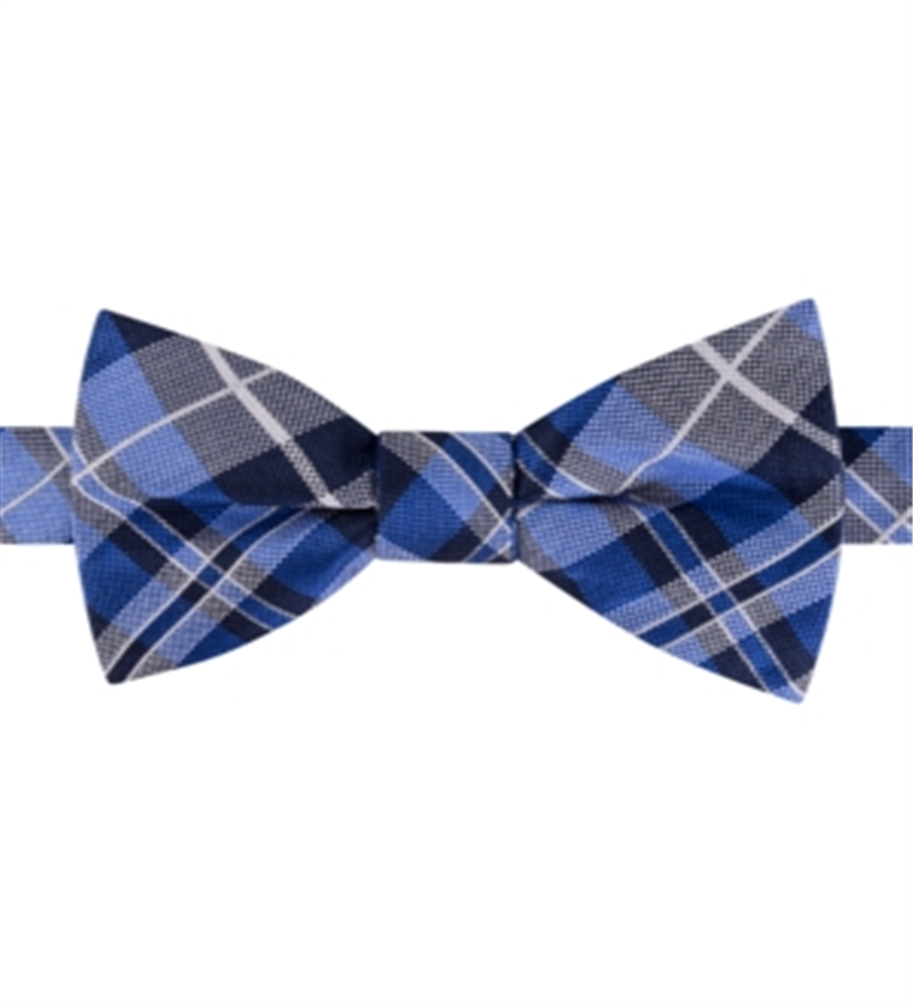 Gravata borboleta xadrez masculina Tommy Hilfiger azul tamanho regular