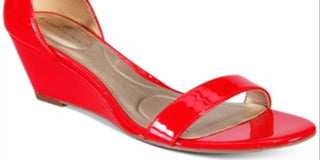 Sapatos de cunha femininos Bandolino, vermelhos, tamanho 6 M